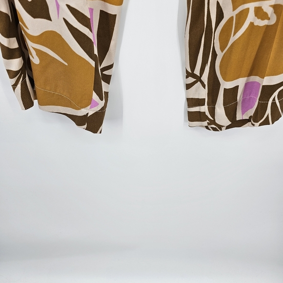 Luisa Cerano Loose Fit Wide Leg Pattern Print Womens Trouser Size 12 - Picture 3 of 8